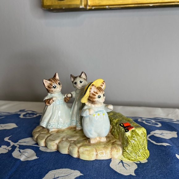 Vintage 1998 Beswick Ware Figurine Beatrix Potter Mittens, Tom Kitten & Moppet - Picture 6 of 7